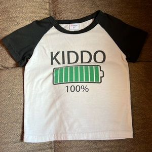 PatPat 2Y Fully Charged Kiddo SS Tee